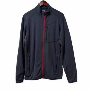 Icebreaker Mens Merino Wool GT Full Zip Sweatshirt Size L Blue Hiking Base Layer